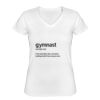 Playera Dama: Algodón Peinado Cuello V Miniatura